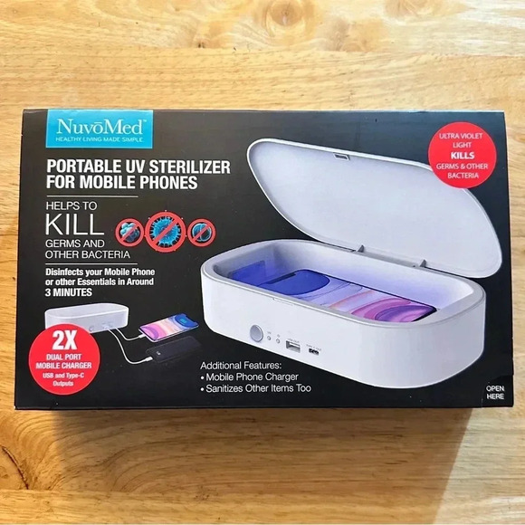 NIB NuvoMed Portable Cell Phone UV Sterilizer NEW - Picture 5 of 6